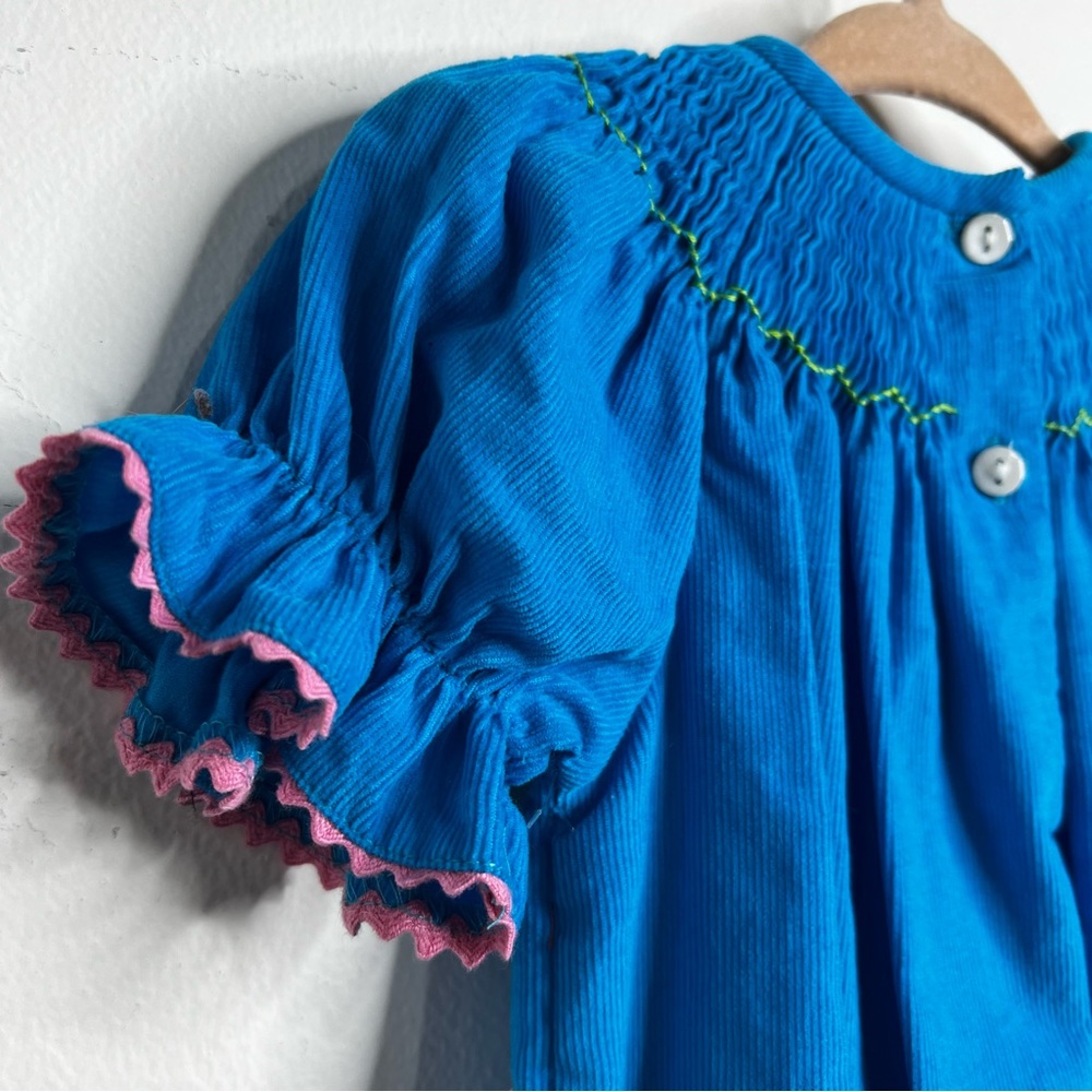 Vive la Fête Safari Animal Embroidered Smocked Romper - Picture 9 of 9